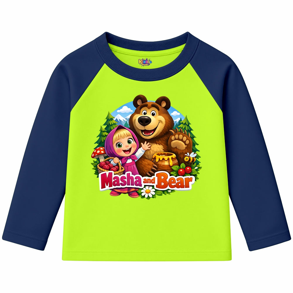 Masha and Bear (Ragnal Sleeve Shirt)