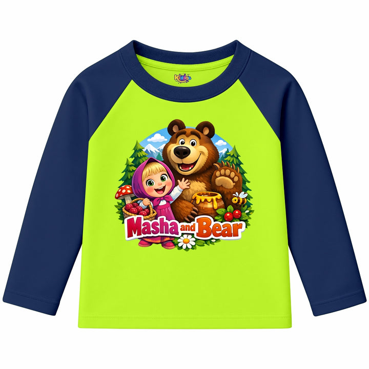 Masha and Bear (Ragnal Sleeve Shirt)