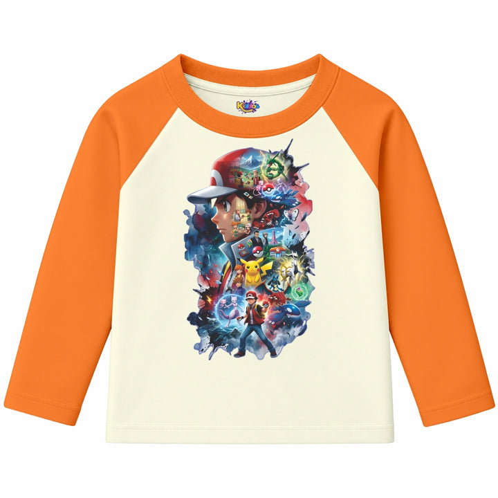 Ash Pokemon (Ragnal Sleeve Shirt)