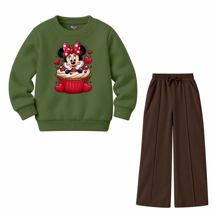 Mickey Heart Cup Cake (Fleece Pair)