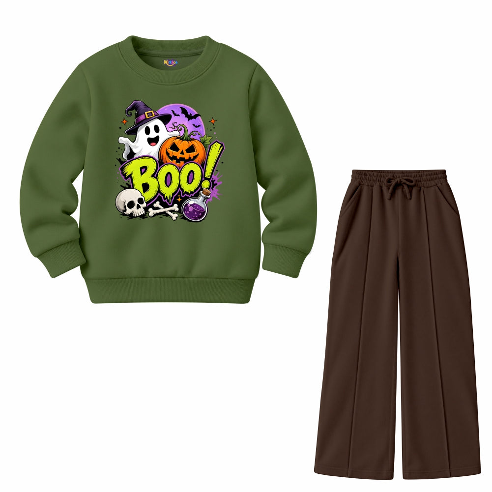 Boo Ghost Halloween (Fleece Pair)