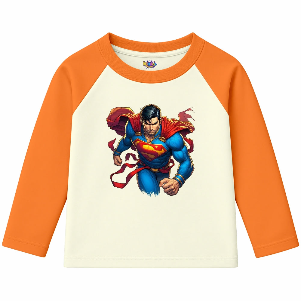 Superman Man of Steel (Ragnal Sleeve Shirt)