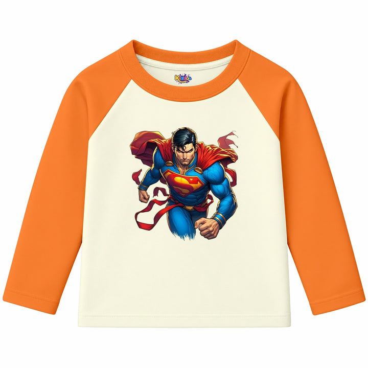 Superman Man of Steel (Ragnal Sleeve Shirt)