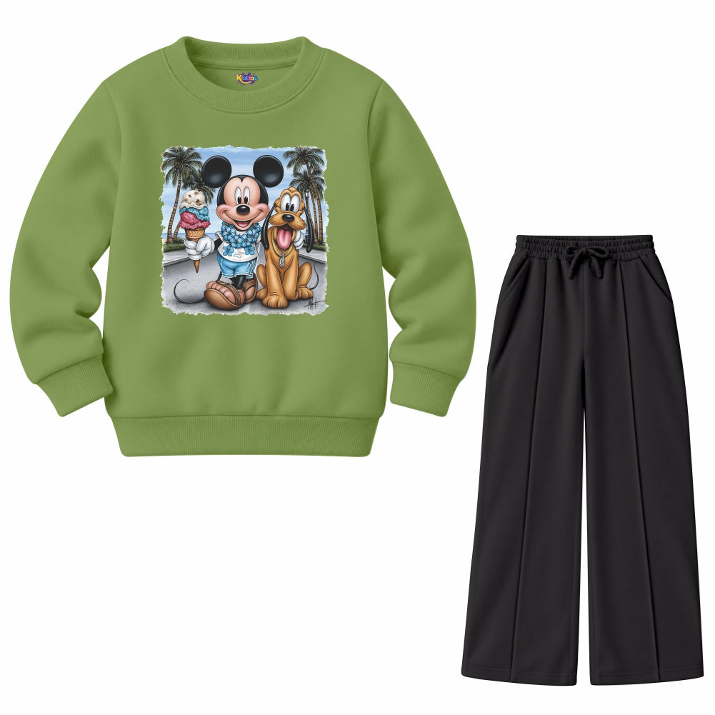 Mickey & Pluto Beach (Fleece Pair)