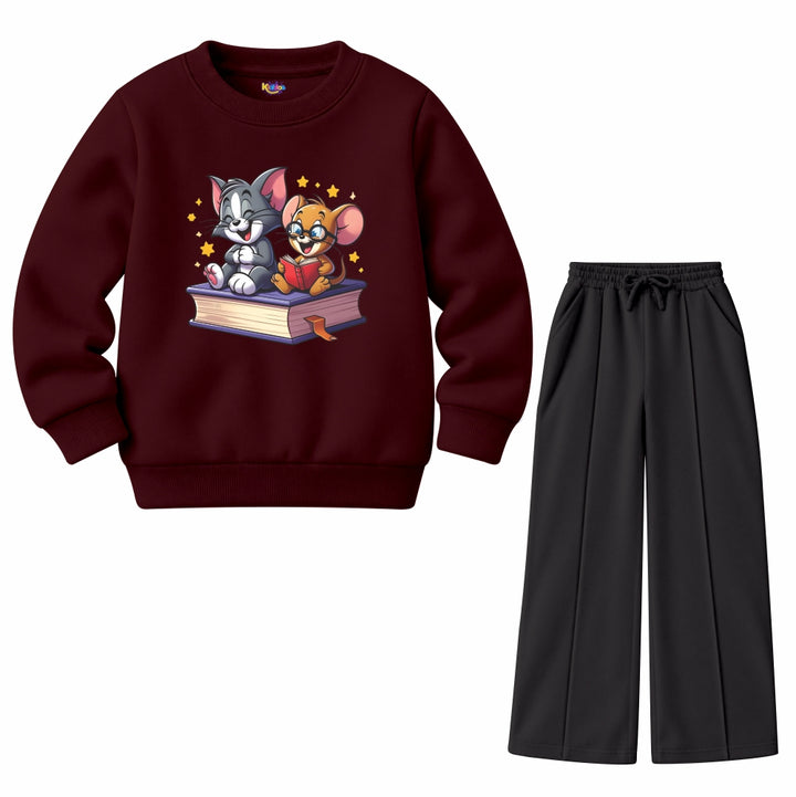 Tom & Jerry Friends Reading Book (Fleece Pair)