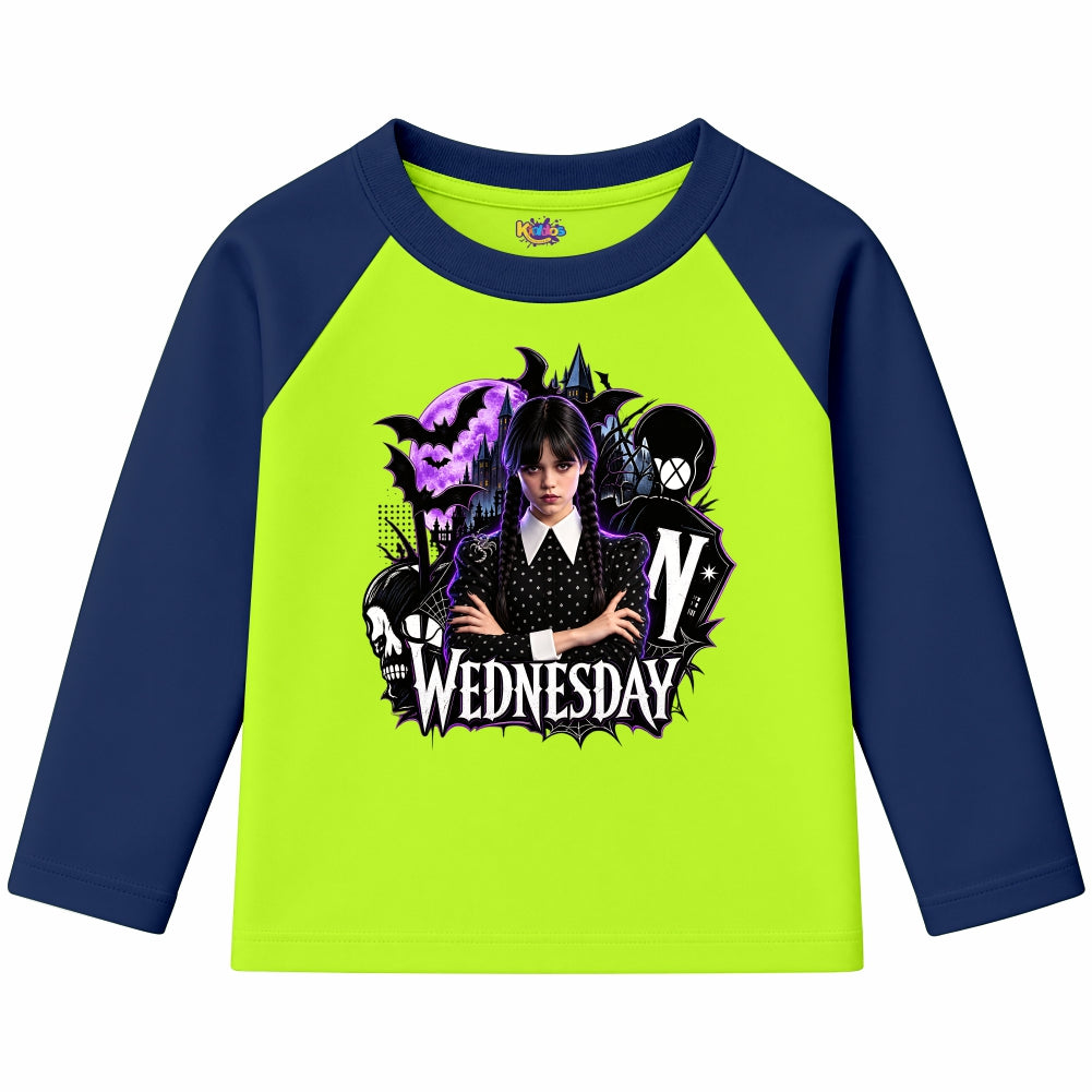 Wednesday Nevermore Academy Gothic (Ragnal Sleeve Shirt)