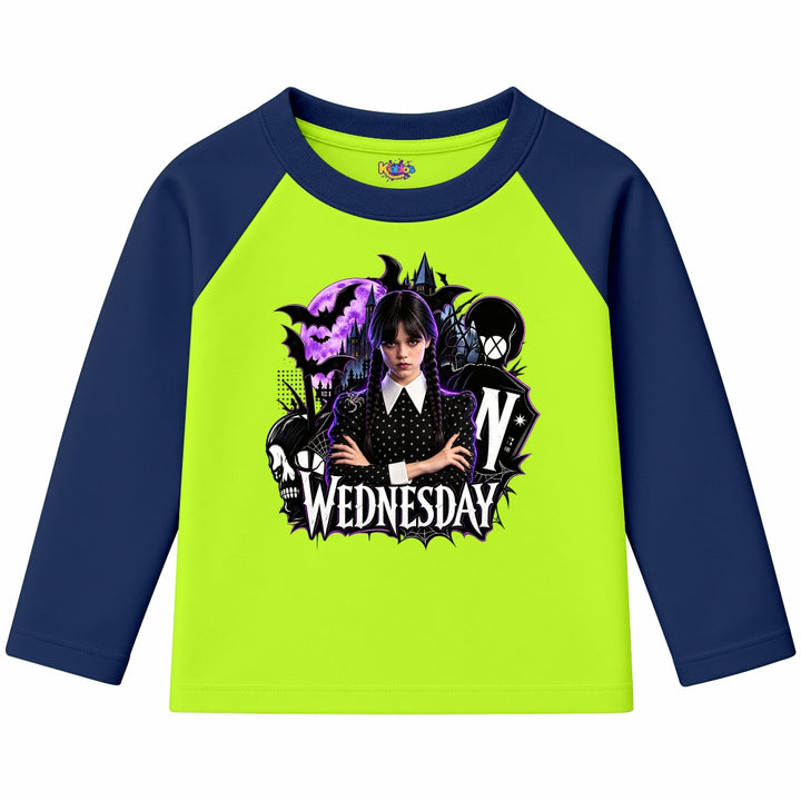 Wednesday Nevermore Academy Gothic (Ragnal Sleeve Shirt)
