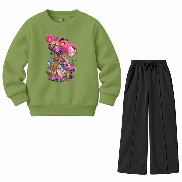 The Pink Panther with Paris diamond(Fleece Pair)