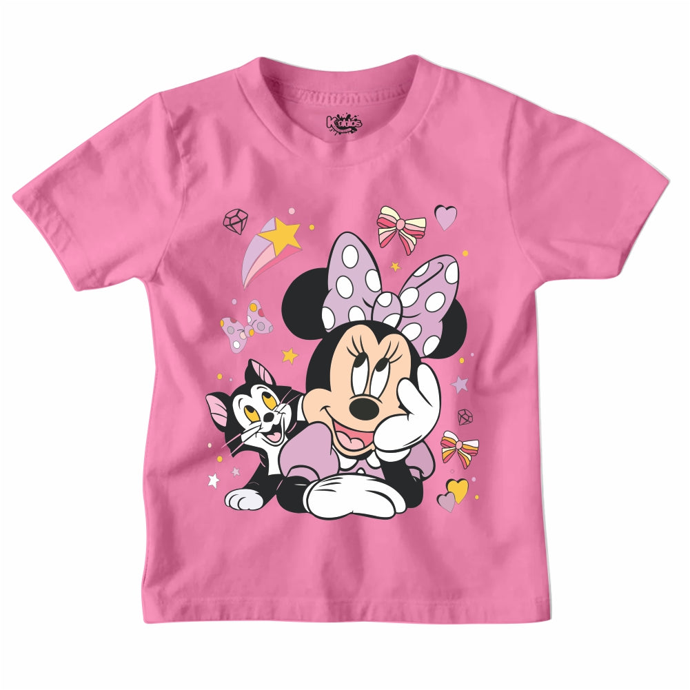 MINNIE MOUSE WITH CAT T-SHIRT