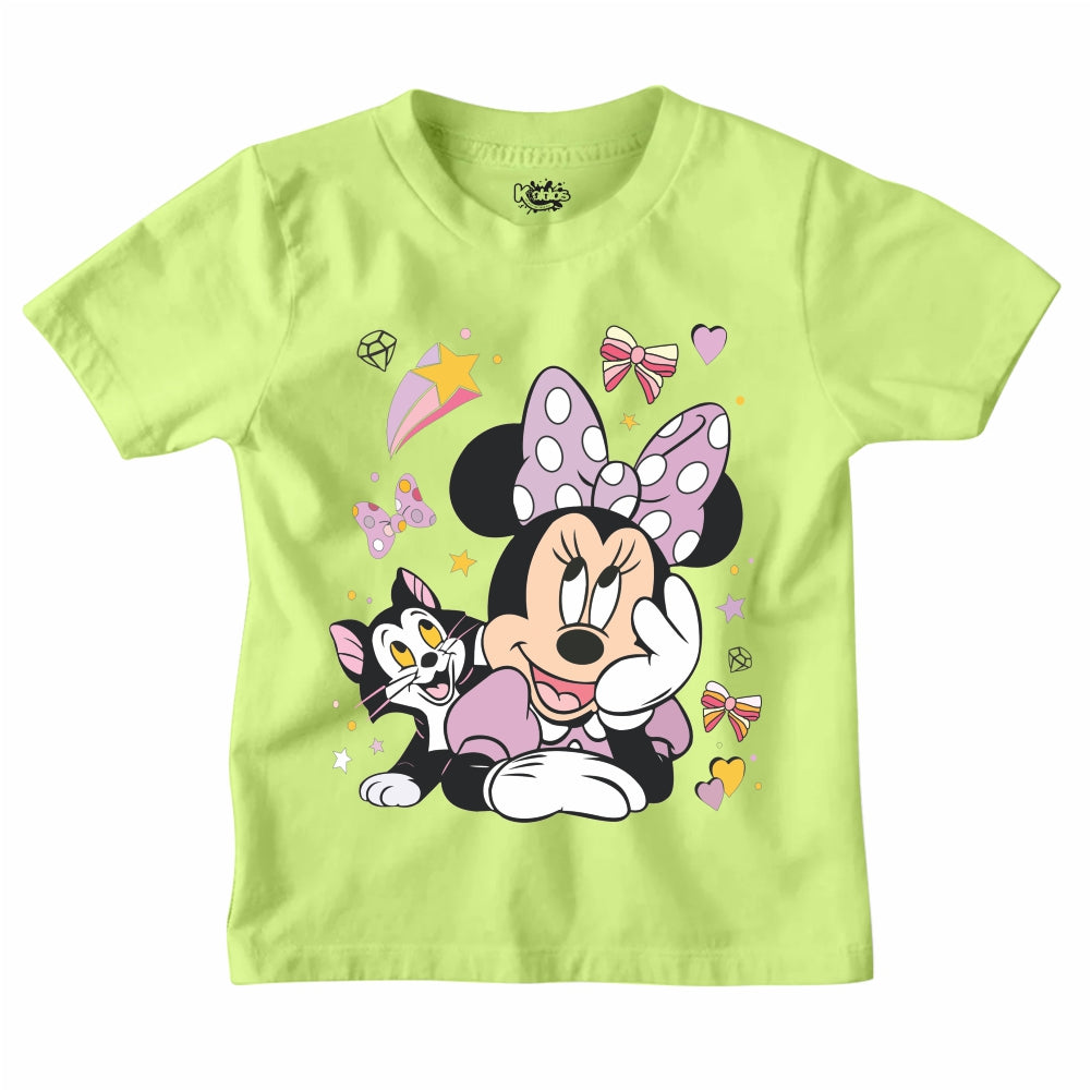 MINNIE MOUSE WITH CAT T-SHIRT