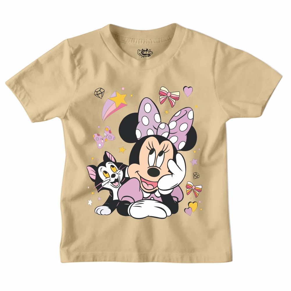 MINNIE MOUSE WITH CAT T-SHIRT