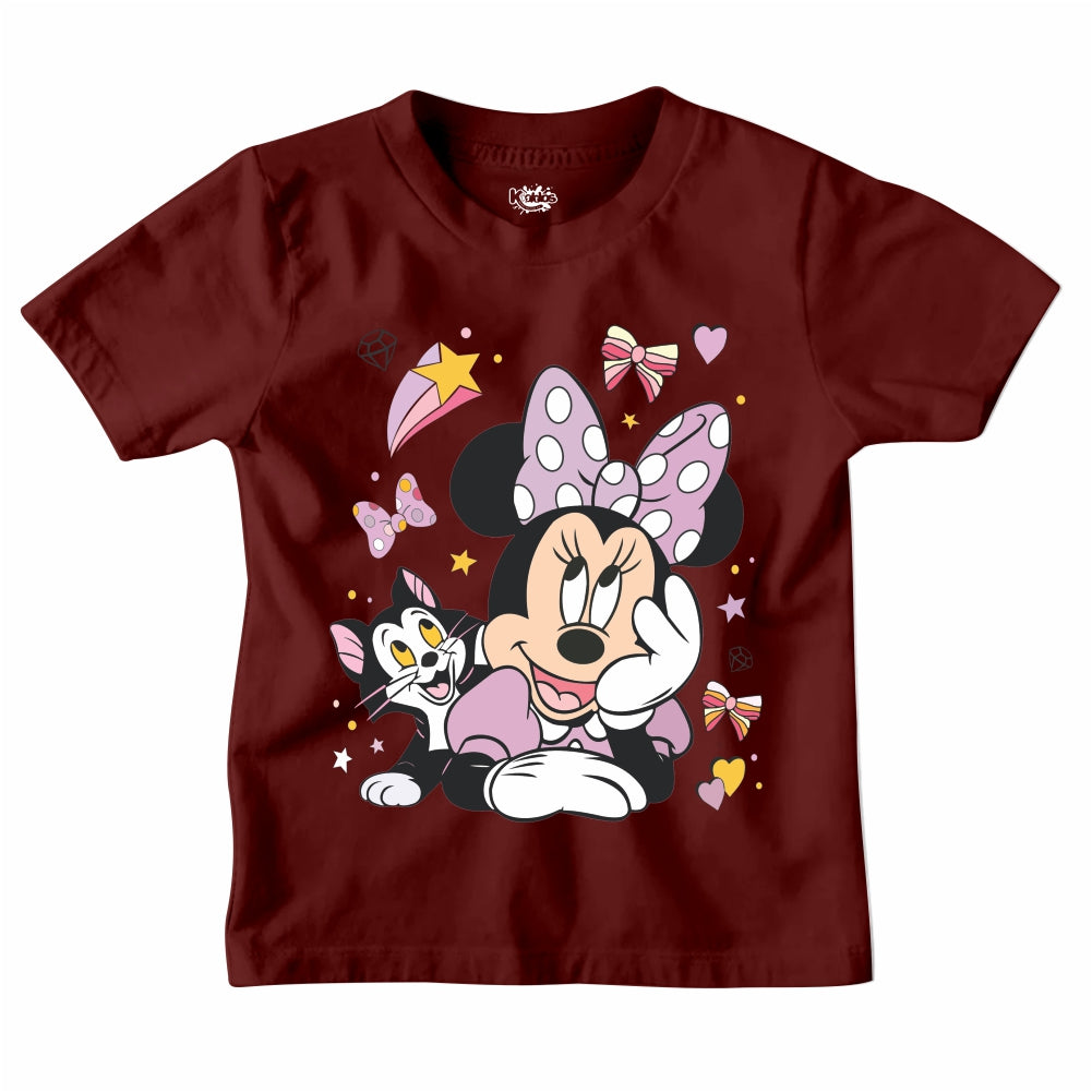 MINNIE MOUSE WITH CAT T-SHIRT