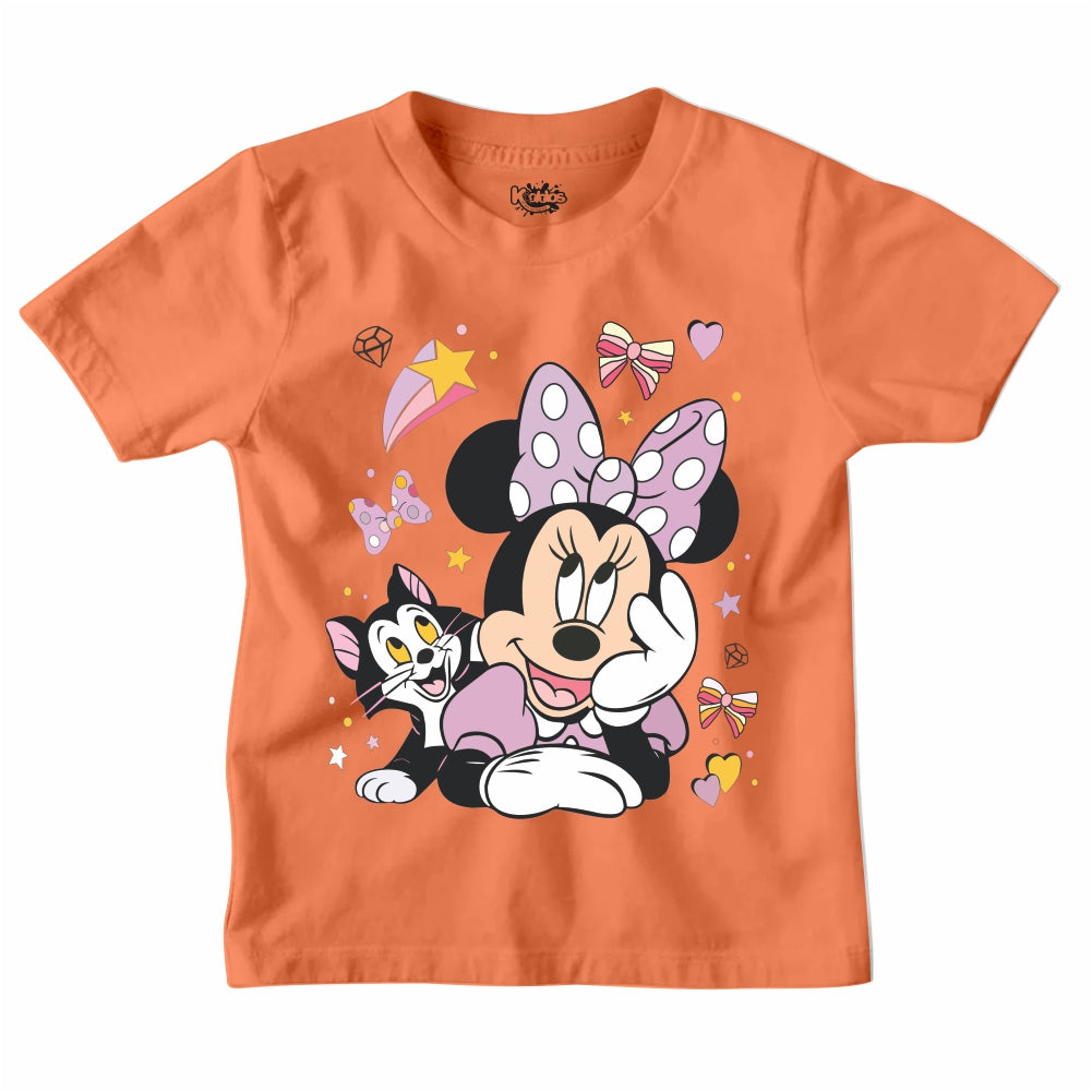 MINNIE MOUSE WITH CAT T-SHIRT