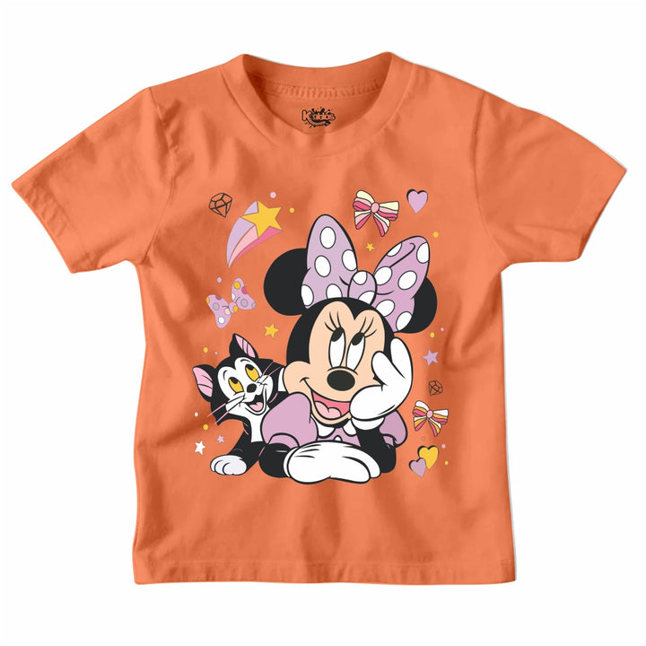 MINNIE MOUSE WITH CAT T-SHIRT