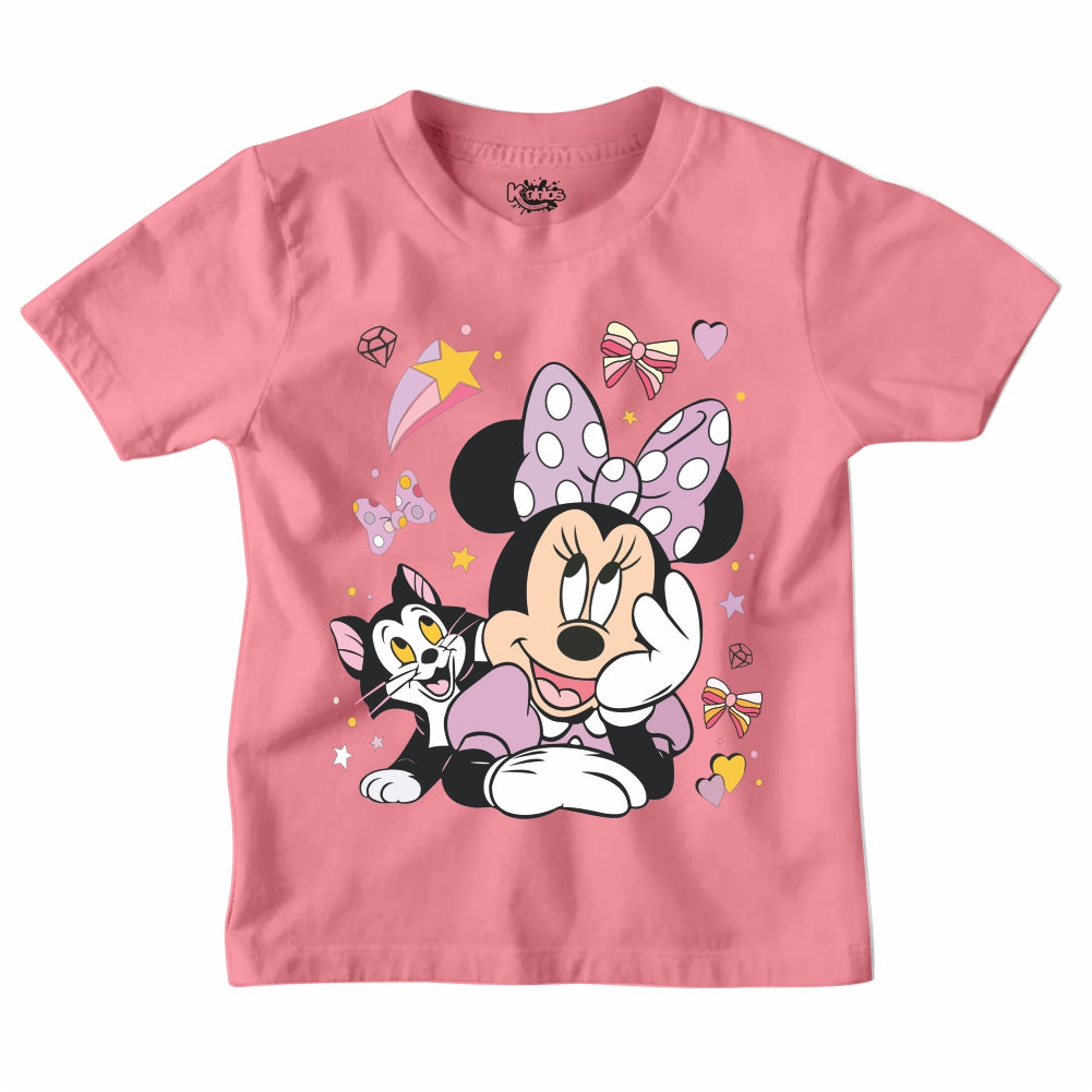 MINNIE MOUSE WITH CAT T-SHIRT