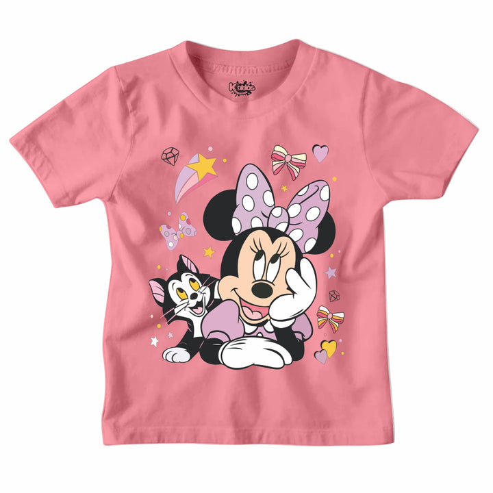 MINNIE MOUSE WITH CAT T-SHIRT