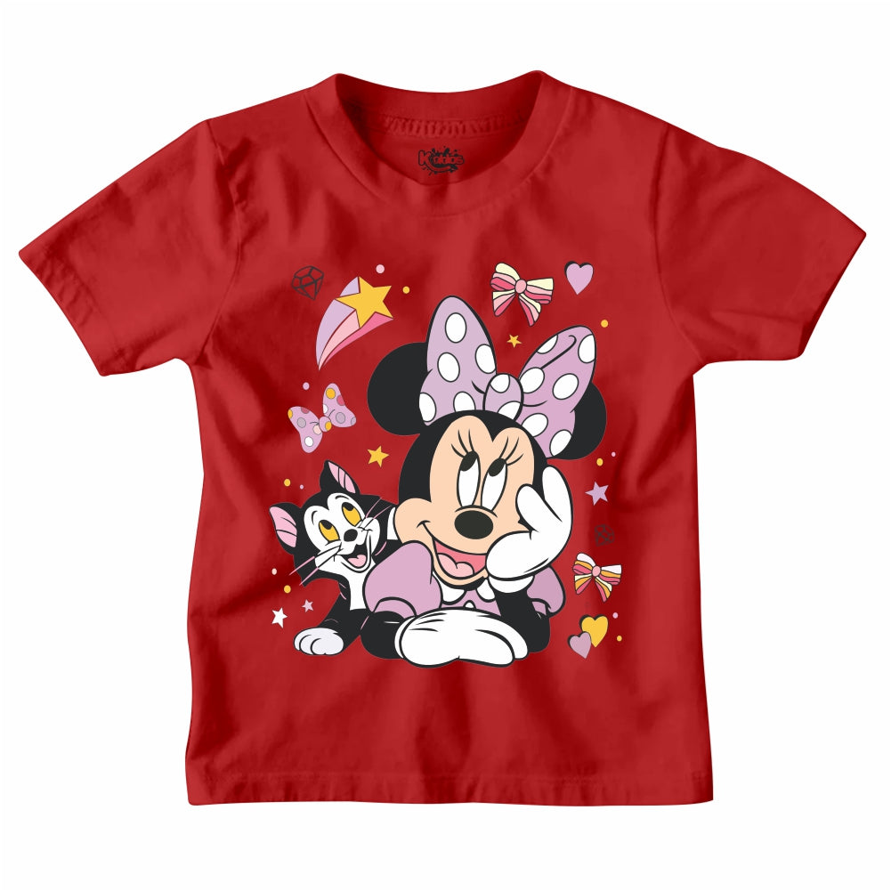 MINNIE MOUSE WITH CAT T-SHIRT
