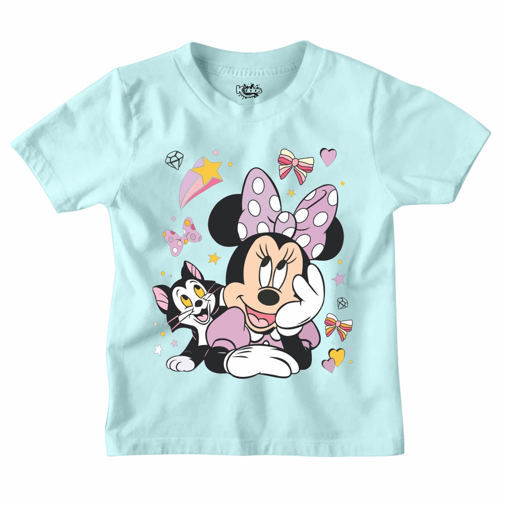 MINNIE MOUSE WITH CAT T-SHIRT