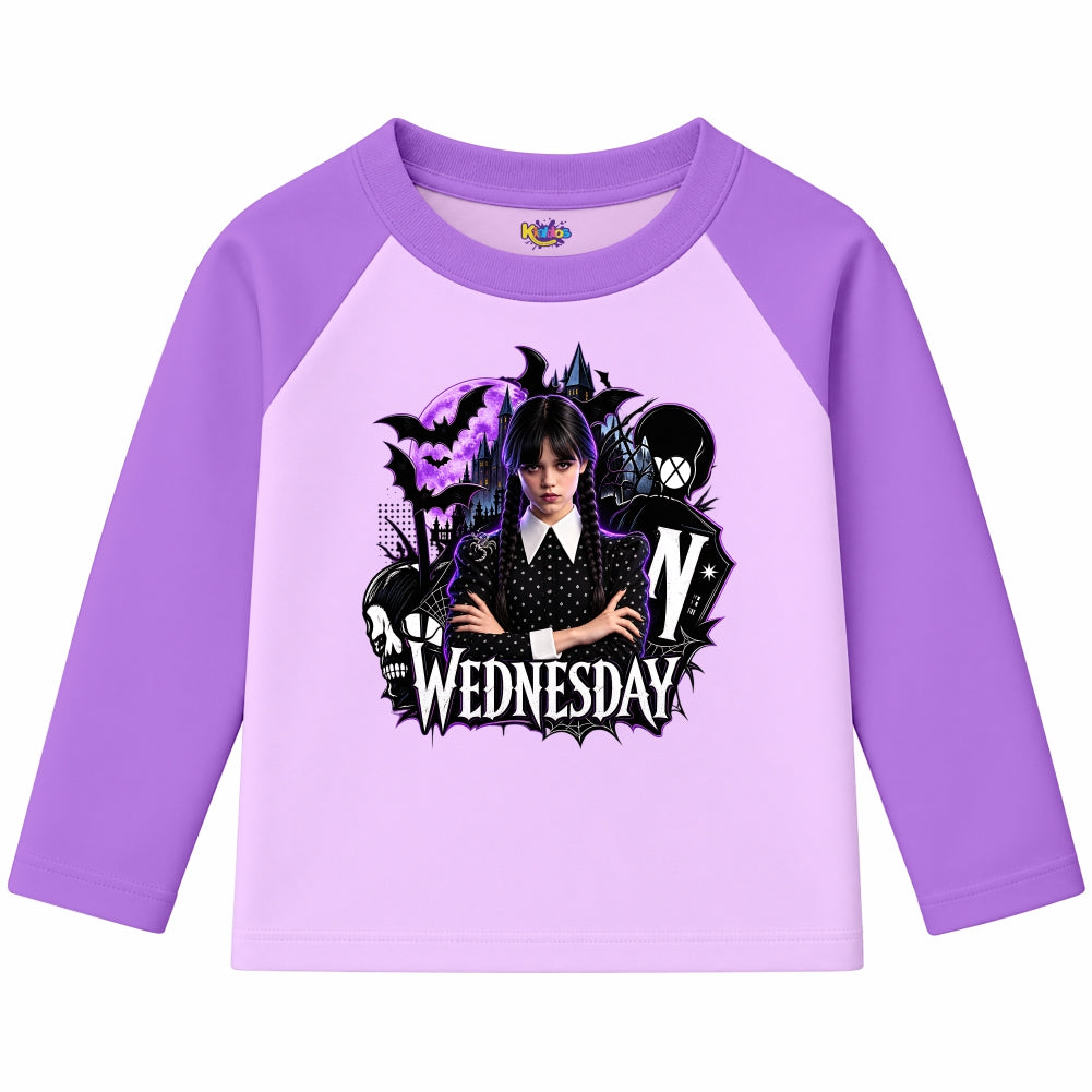 Wednesday Nevermore Academy Gothic (Ragnal Sleeve Shirt)