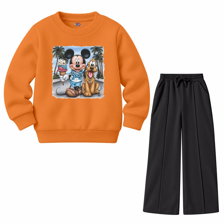 Mickey & Pluto Beach (Fleece Pair)