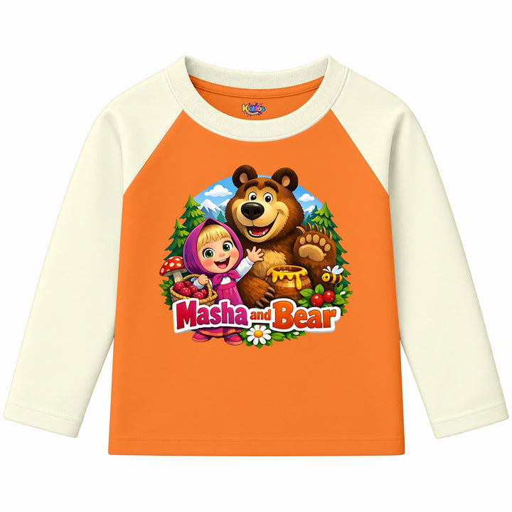 Masha and Bear (Ragnal Sleeve Shirt)