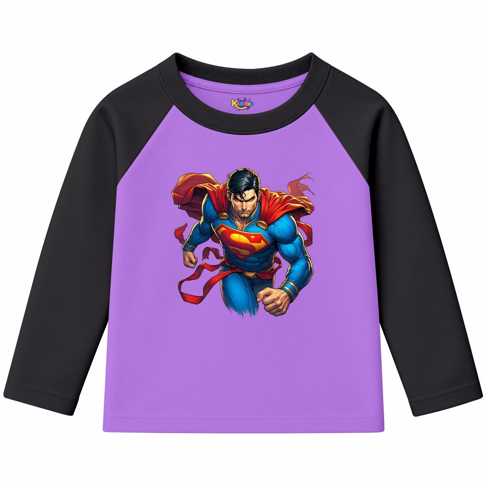 Superman Man of Steel (Ragnal Sleeve Shirt)