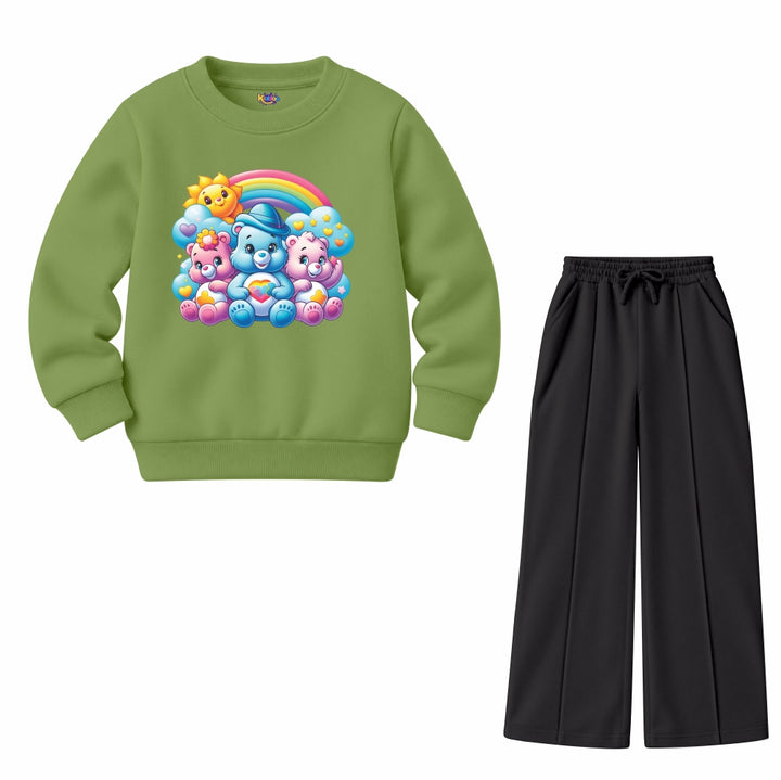 Girls Rainbow Bears (Fleece Pair)