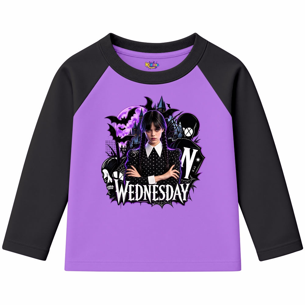 Wednesday Nevermore Academy Gothic (Ragnal Sleeve Shirt)