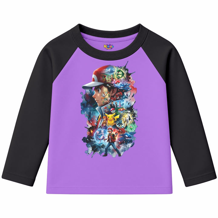 Ash Pokemon (Ragnal Sleeve Shirt)