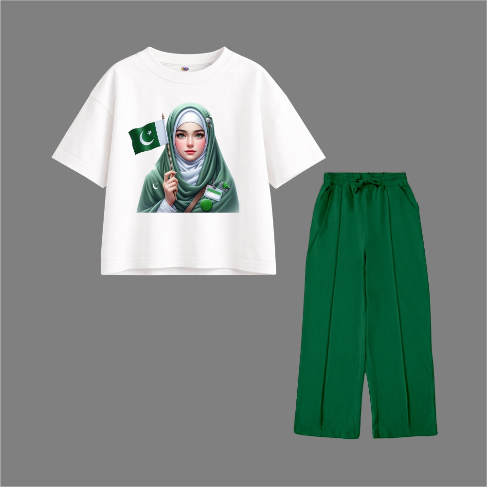 14 AUGUST GIRL FLAG Oversized Tracksuit
