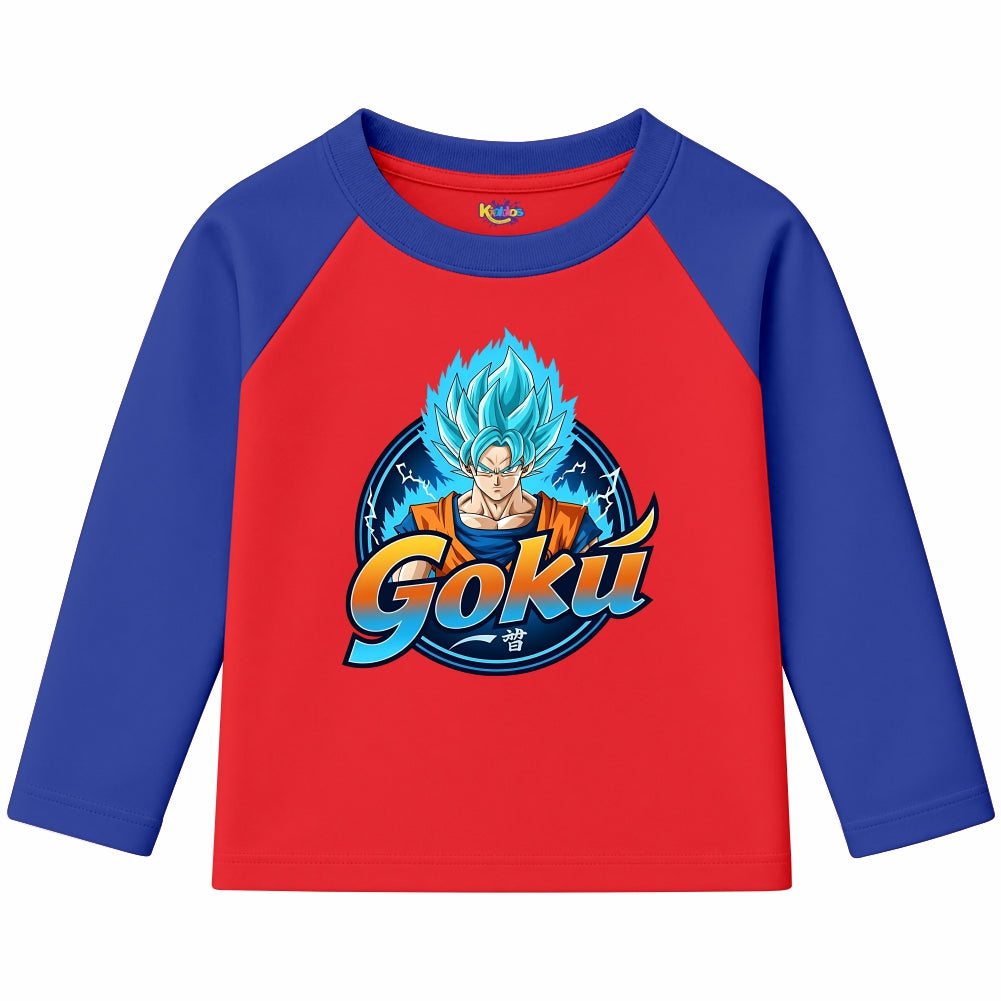 Goku Super Saiyan Blue (Ragnal Sleeve Shirt) (Copy)