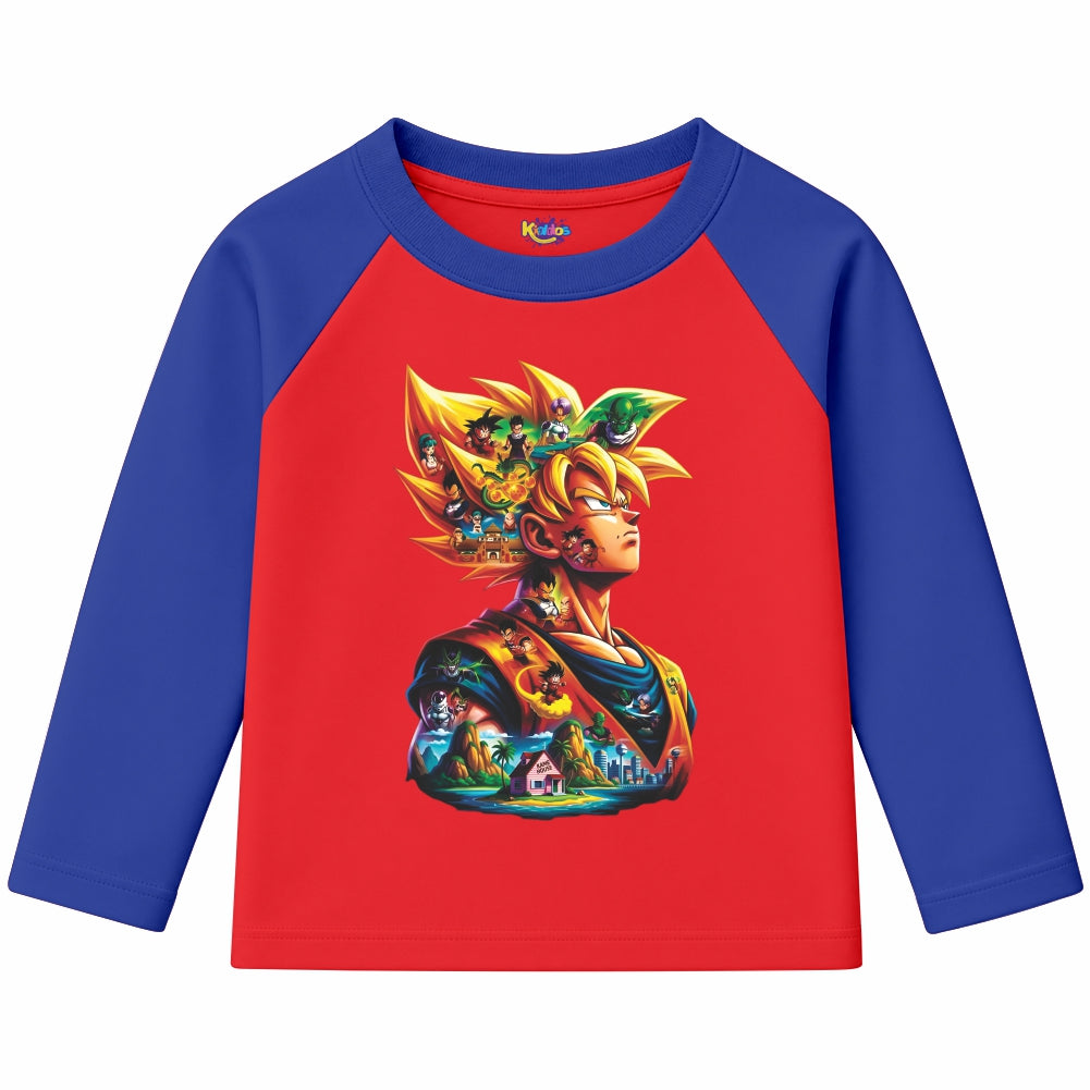 Goku Multiuniverse (Ragnal Sleeve Shirt)