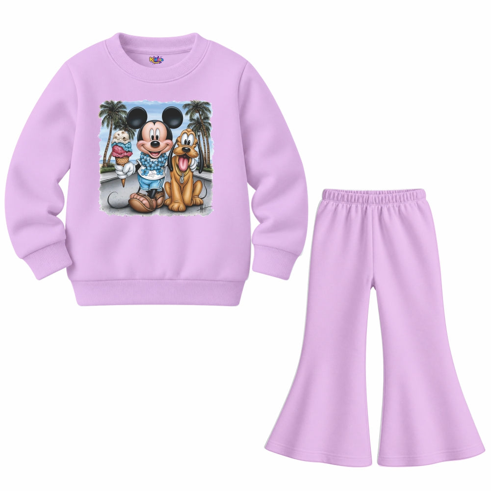 Mickey & Pluto Beach (Fleece Pair)