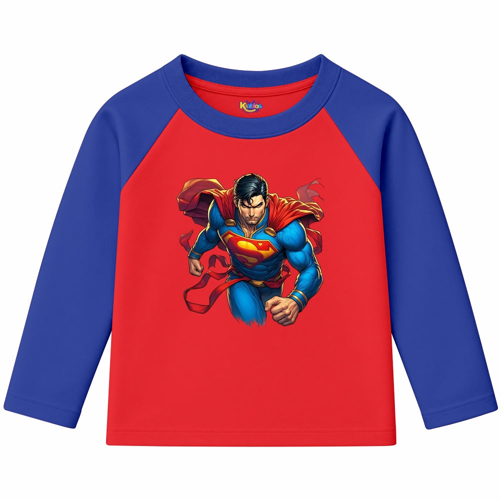 Superman Man of Steel (Ragnal Sleeve Shirt)