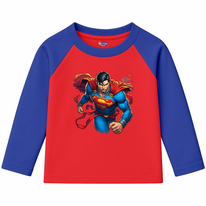 Superman Man of Steel (Ragnal Sleeve Shirt)