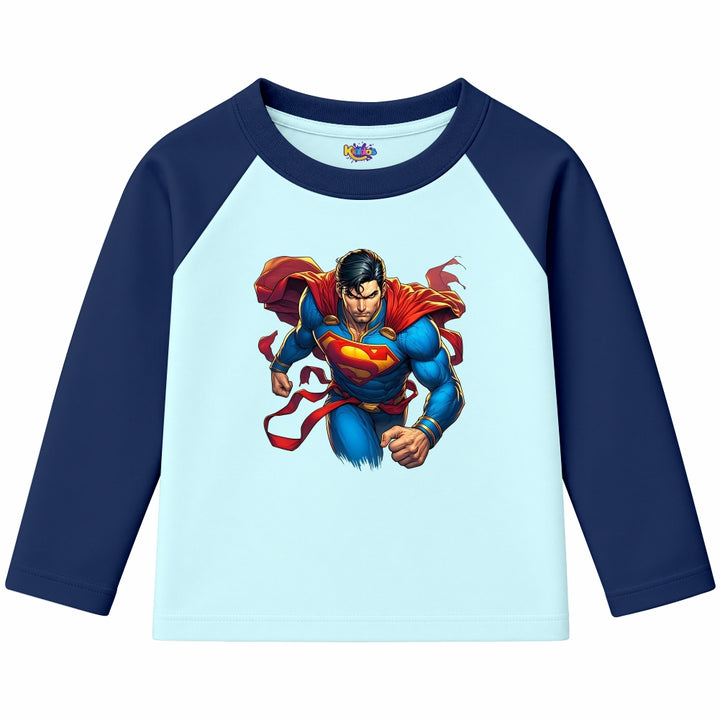 Superman Man of Steel (Ragnal Sleeve Shirt)