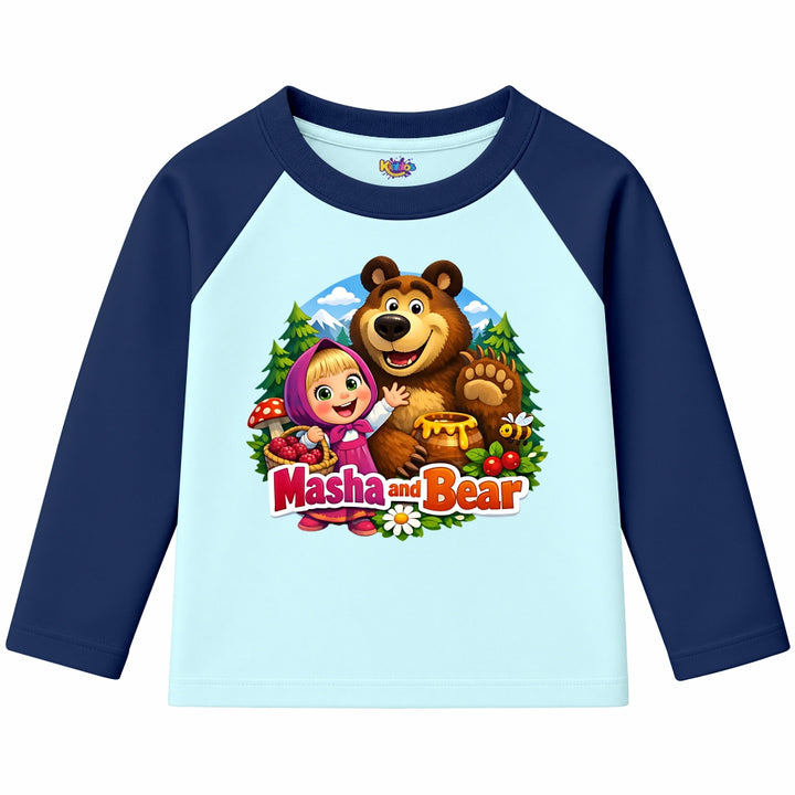 Masha and Bear (Ragnal Sleeve Shirt)
