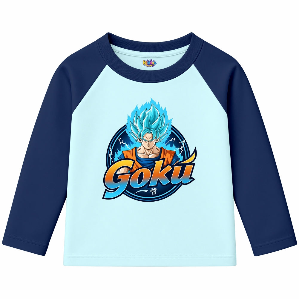 Goku Super Saiyan Blue (Ragnal Sleeve Shirt) (Copy)