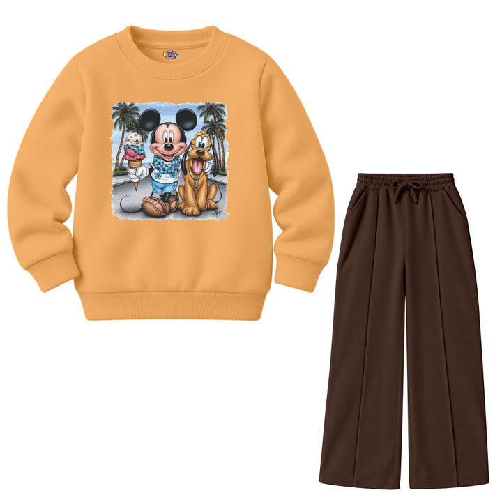 Mickey & Pluto Beach (Fleece Pair)