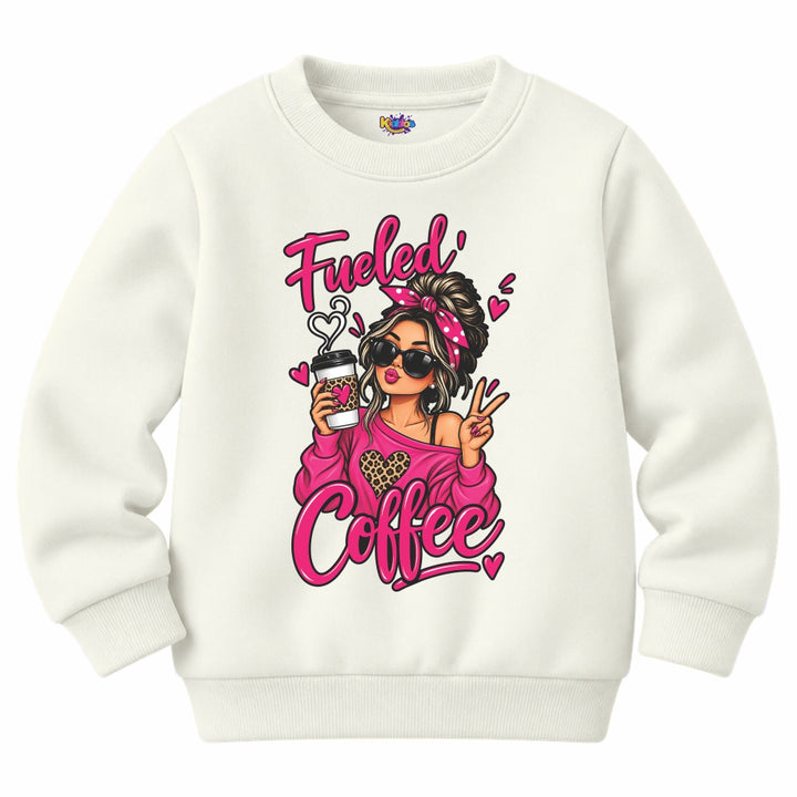 Fueled Coffee Girl Sweat Shirt for Winter