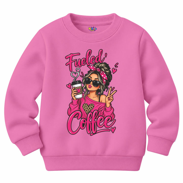 Fueled Coffee Girl Sweat Shirt for Winter