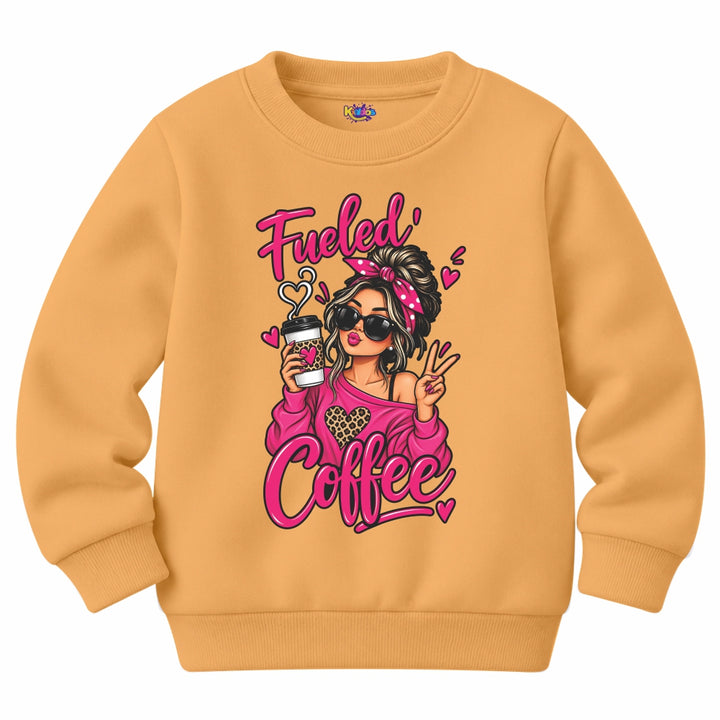 Fueled Coffee Girl Sweat Shirt for Winter