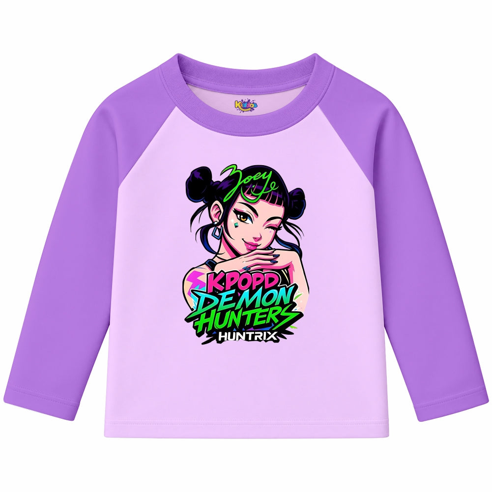 Zoey KPOP Demon Hunters (Ragnal Sleeve Shirt)