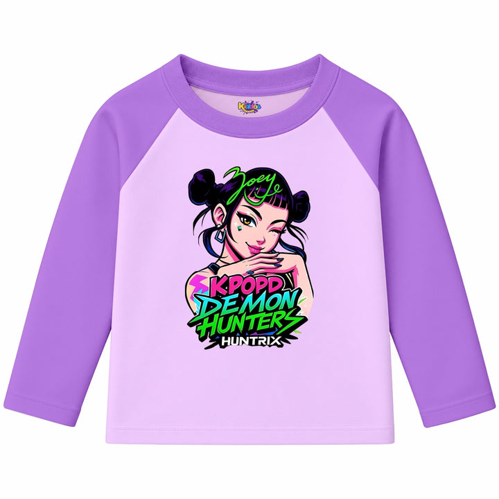 Zoey KPOP Demon Hunters (Ragnal Sleeve Shirt)