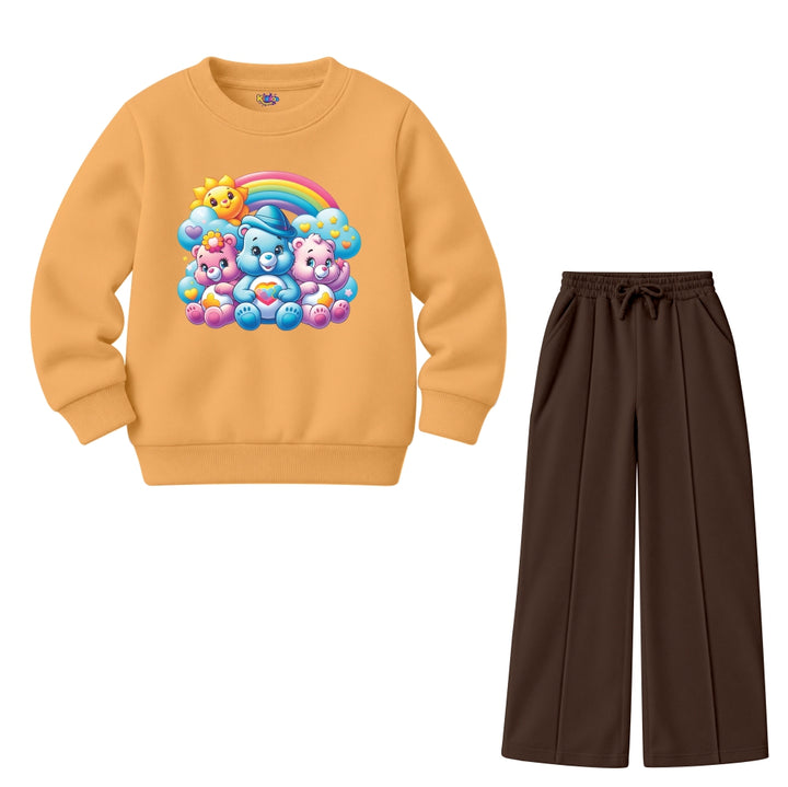 Girls Rainbow Bears (Fleece Pair)