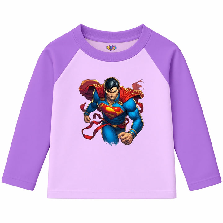 Superman Man of Steel (Ragnal Sleeve Shirt)