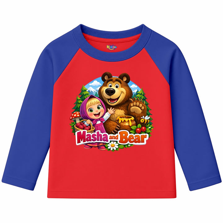 Masha and Bear (Ragnal Sleeve Shirt)
