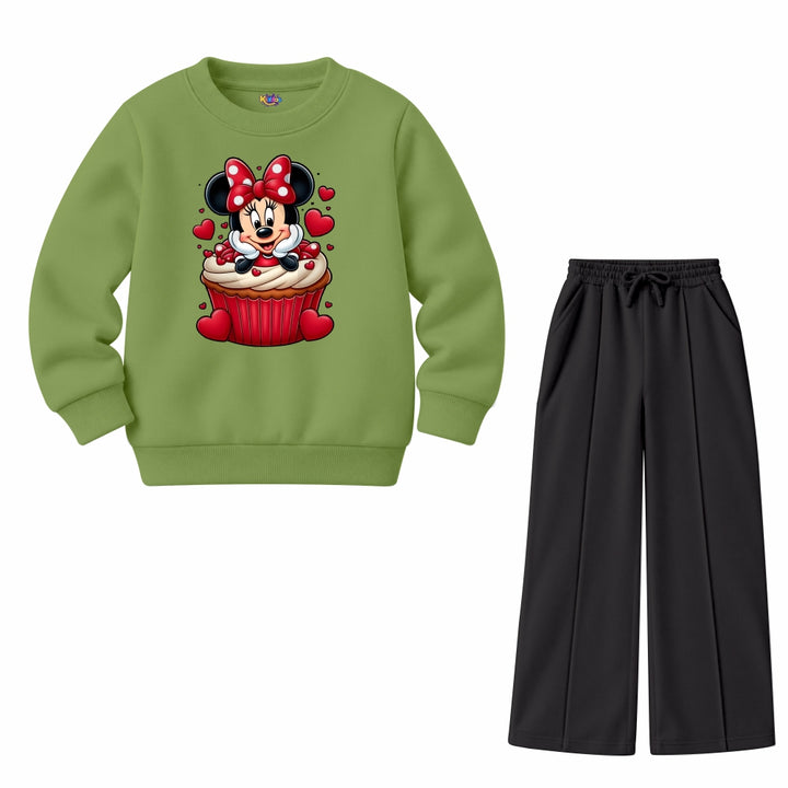 Mickey Heart Cup Cake (Fleece Pair)
