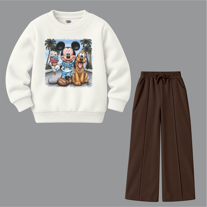 Mickey & Pluto Beach (Fleece Pair)