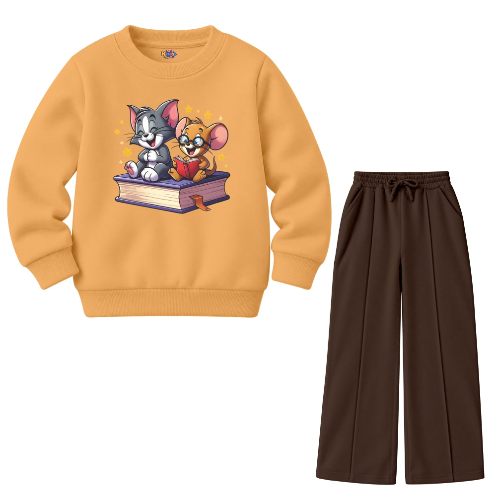 Tom & Jerry Friends Reading Book (Fleece Pair)